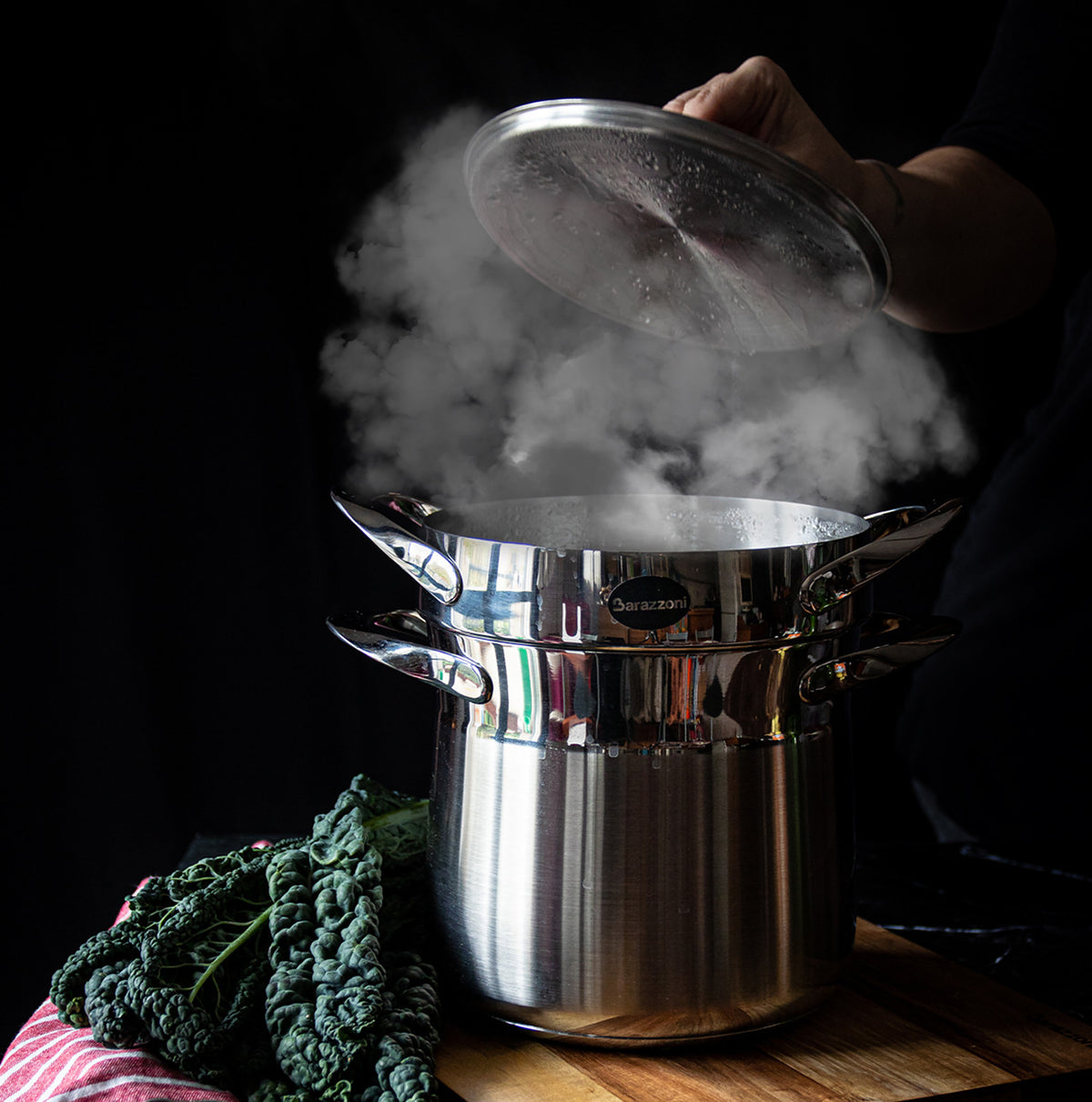 Spaghetti pot with lid