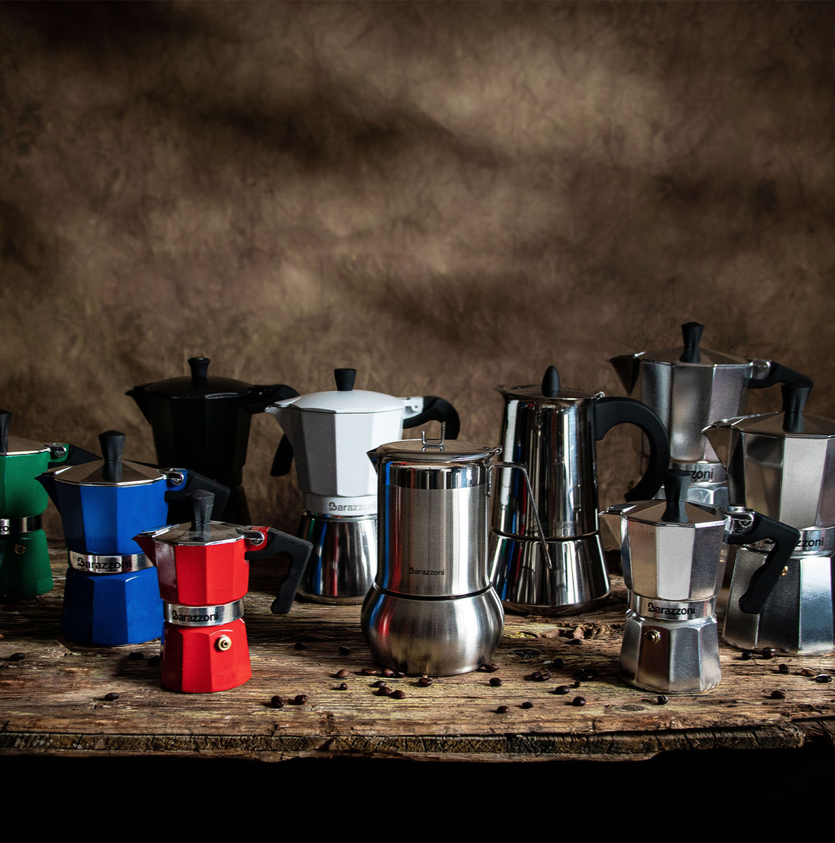 Aluminum Coffee Maker - Blue