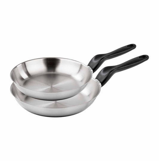 Basic stainless steel - 20/24 cm frying pan set