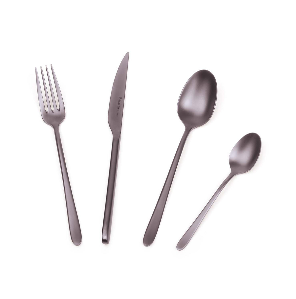 Malachite Titanium Satin - 24-Piece Cutlery Set
