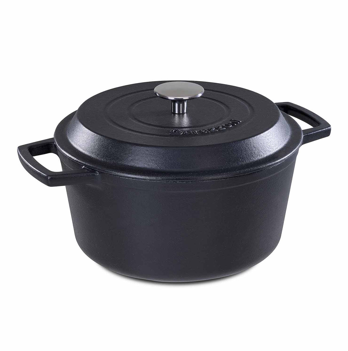 Casserole with lid - matte black
