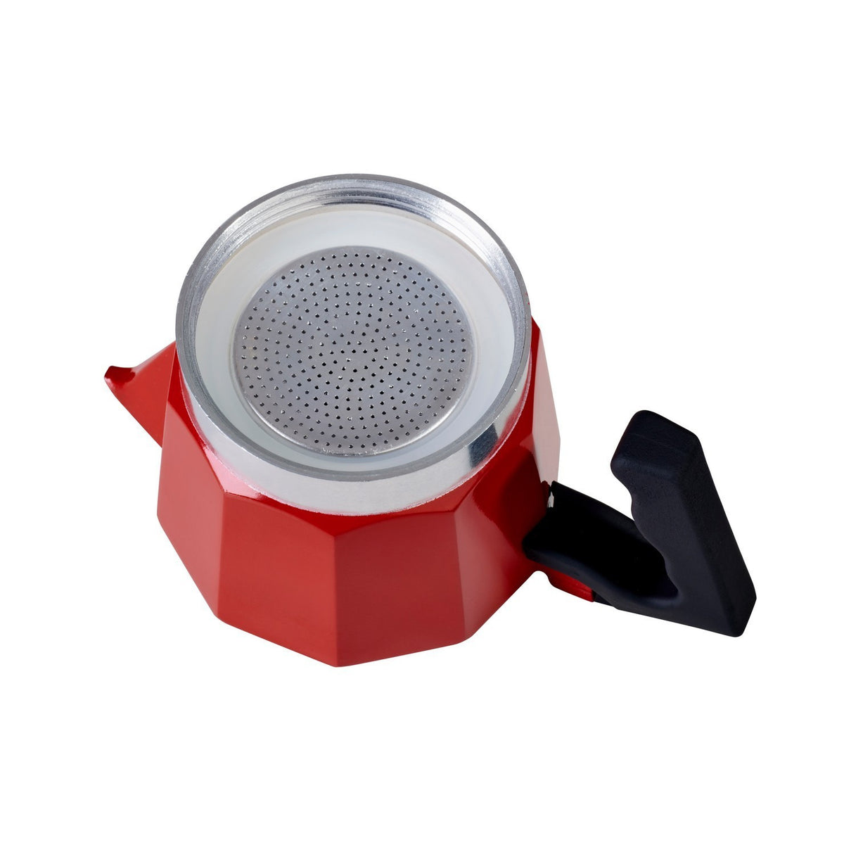 Aluminum Coffee Maker - Red