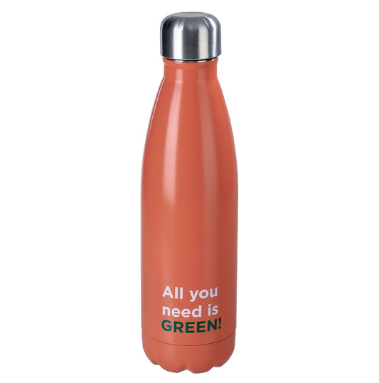 Orange thermal bottle