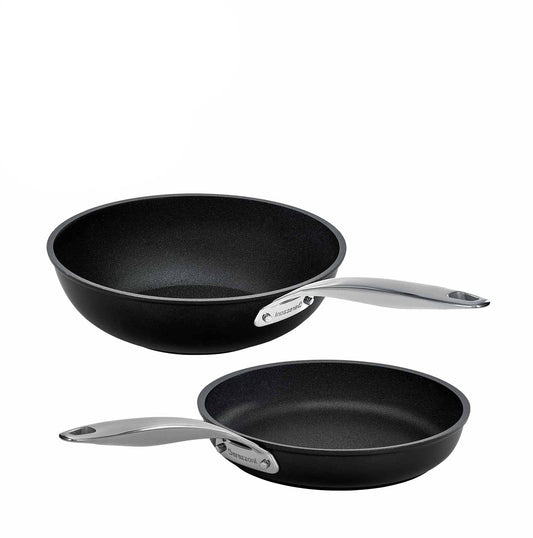 Basic non-stick - 24 cm pan + 28 cm wok set