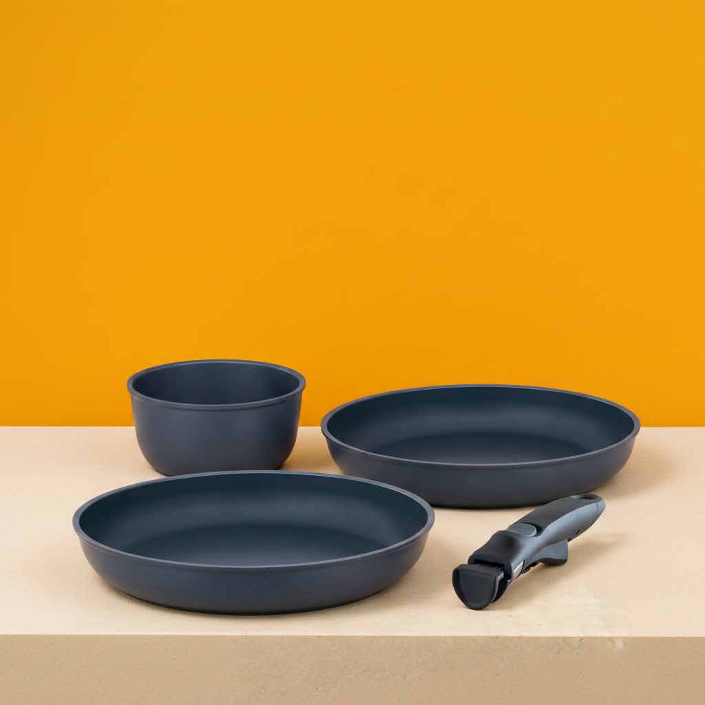 Kéramos Facile ceramic non-stick cookware with removable handle