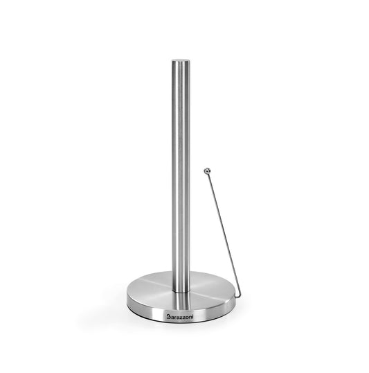 Toilet roll holder with rod