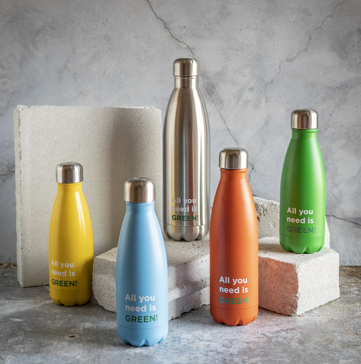 Yellow thermal bottle