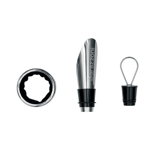 Wine drip catcher and pourer set