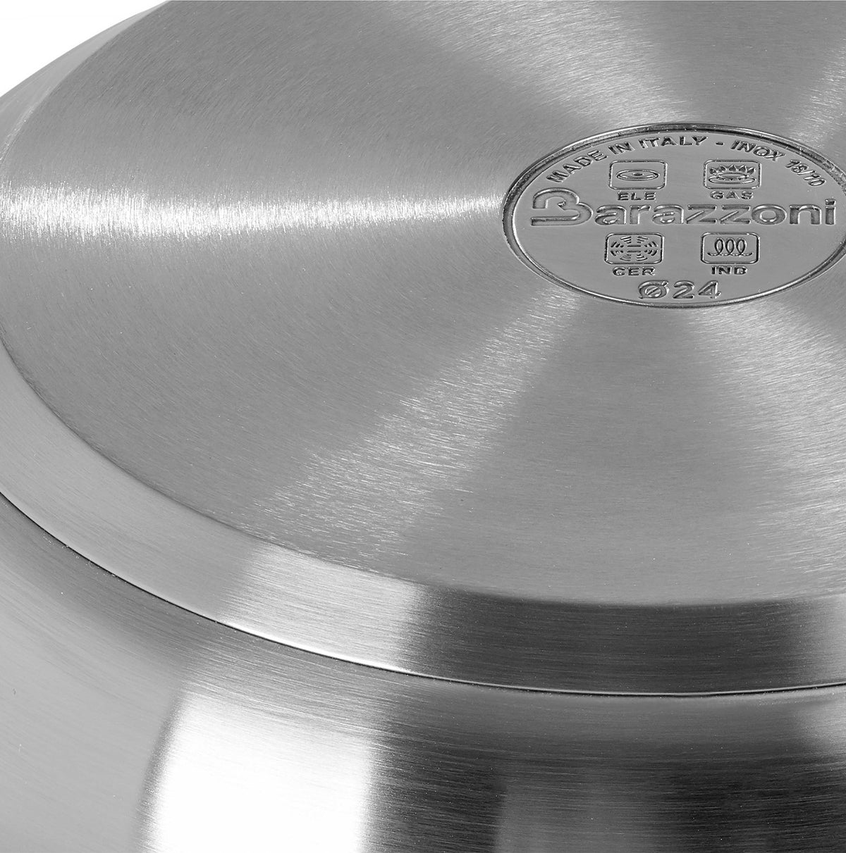 Stainless steel trio - set of 3 pans 20/24/28 cm